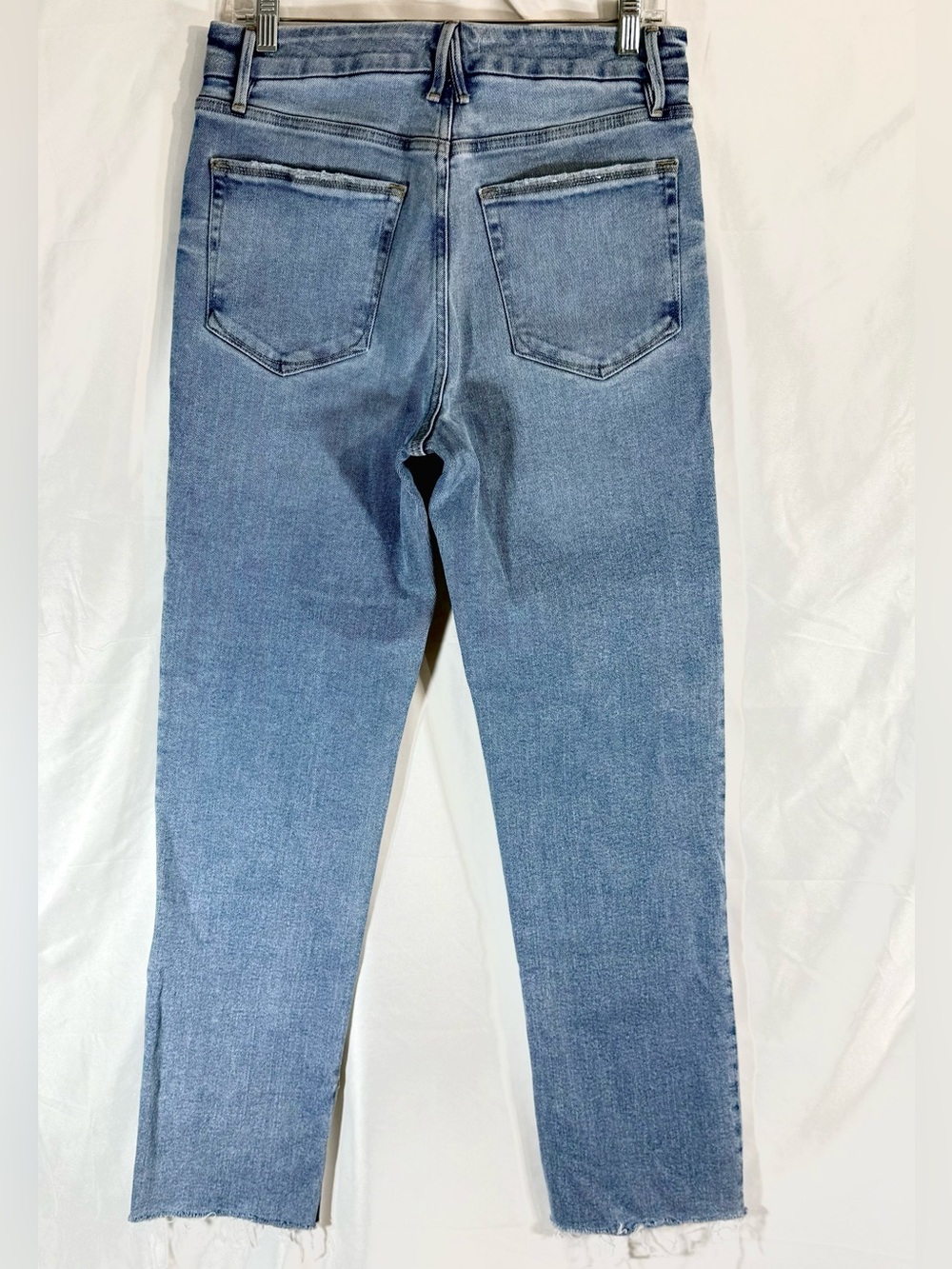 Good American “Good Boy” High Rise Slim Boyfriend Jeans With Side Slits Size 10 - Picture 8 of 14